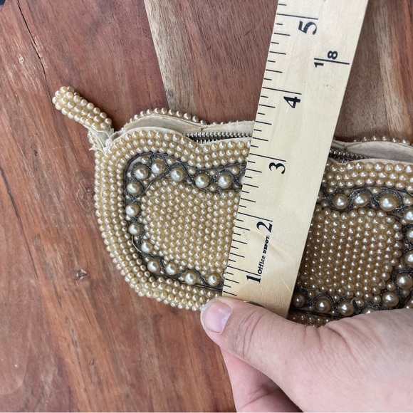 Miranda Small beaded clutch bag, vintage 50s made in Japan 6 x 3” - Picture 7 of 7